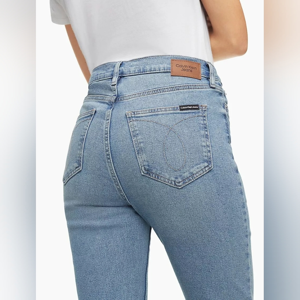 Calvin Klein Jeans High Rise Skinny Raw Hem